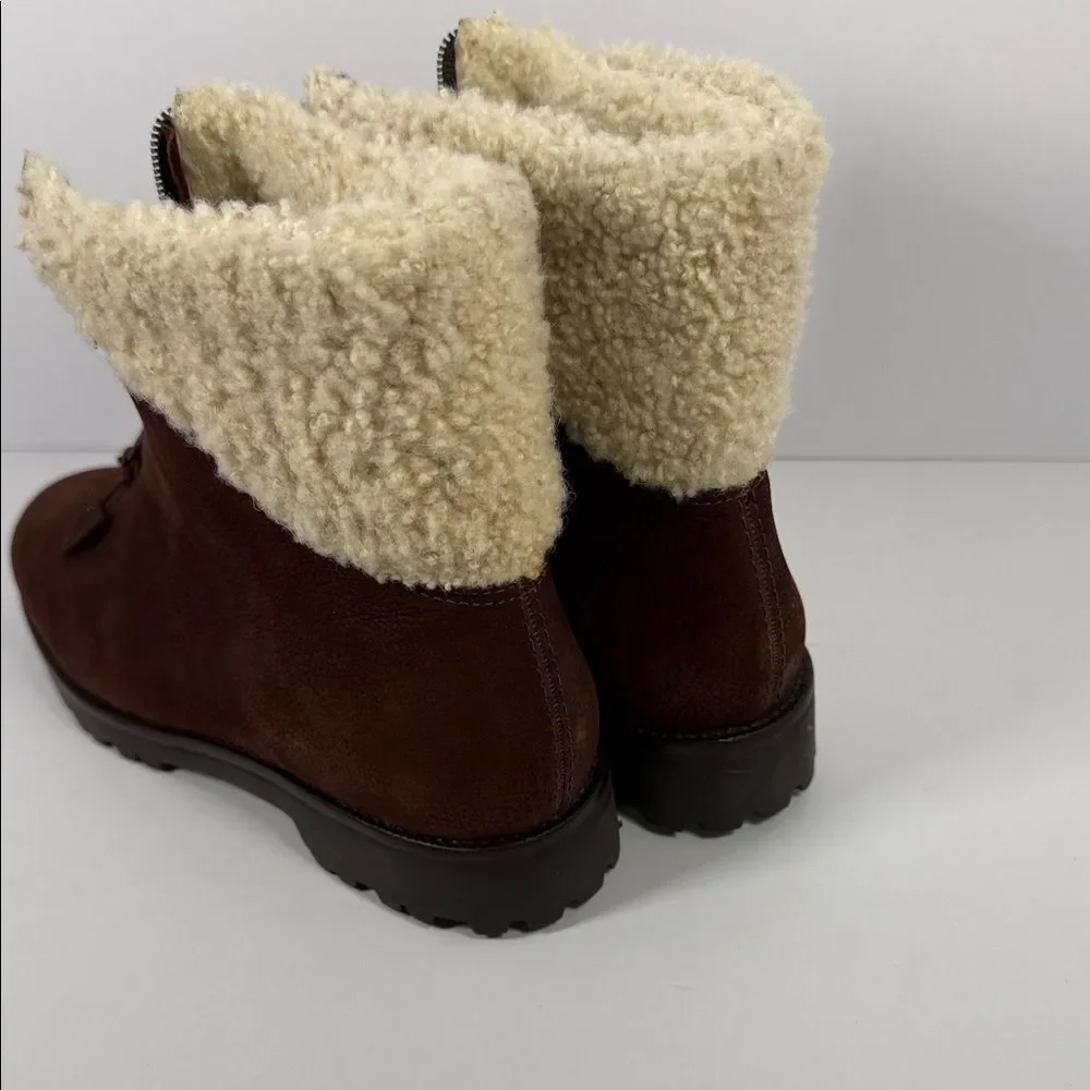 Cole Haan Brown Shearling-Lined Winter Boots